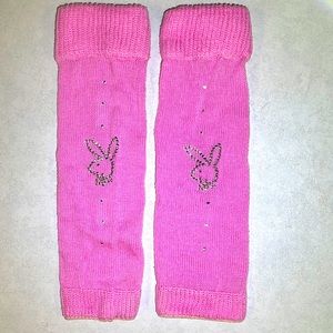 Playboy Leg Warmers Pink